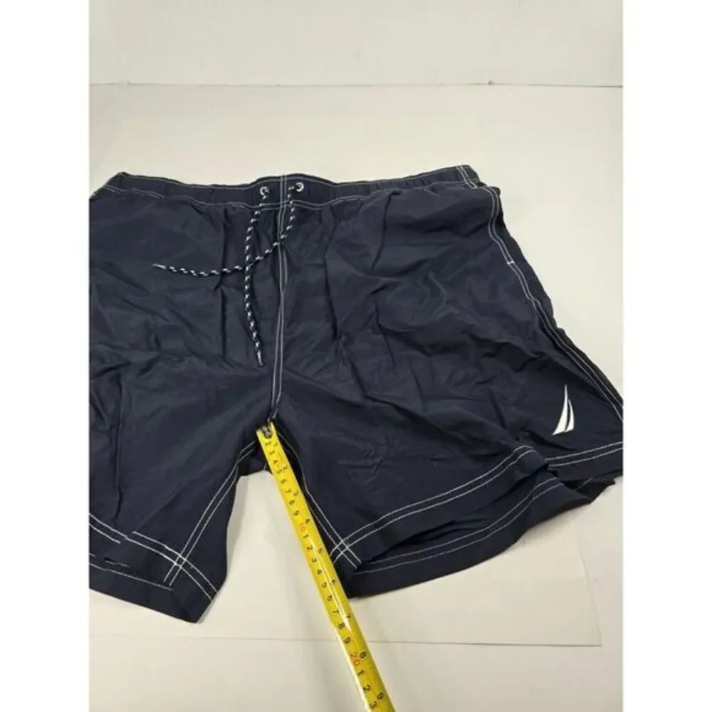 Nautica Shorts Mens XXL Board Shorts Swim Trunks Mesh Lining Blue‎ Summer Beach